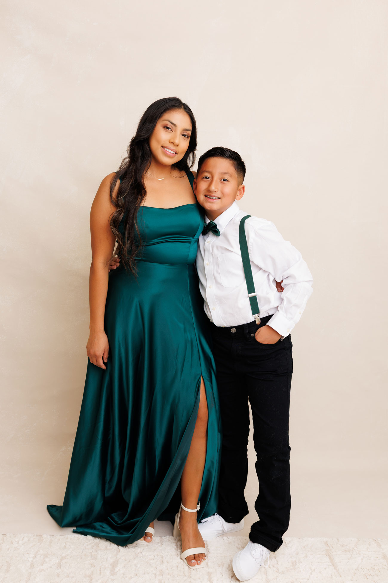 portrait of mother and son